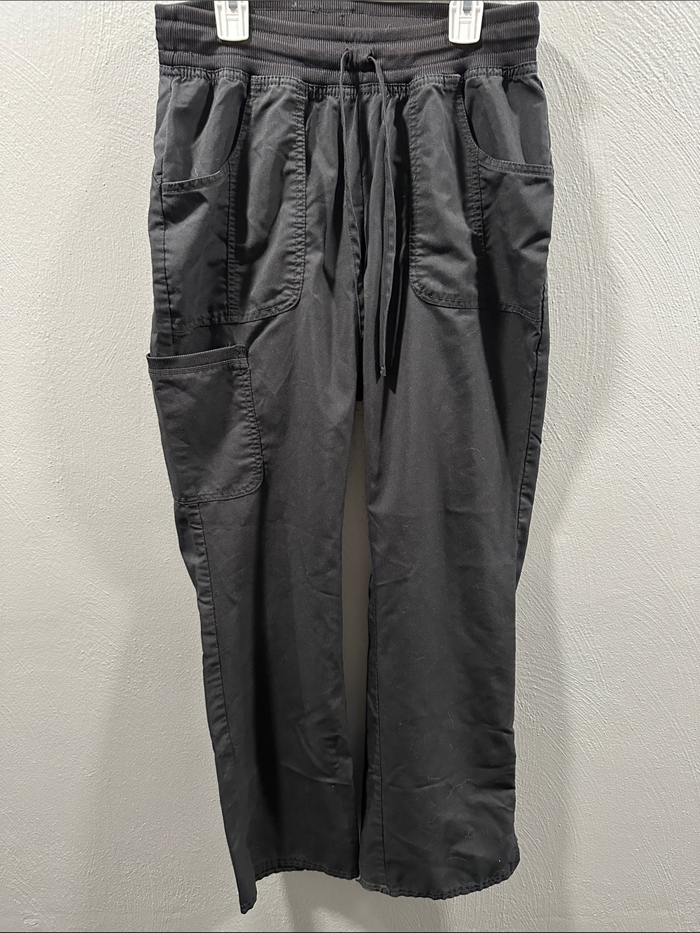 Scrubstar Women's Black Boot Cut Scrub Pants with Drawstring